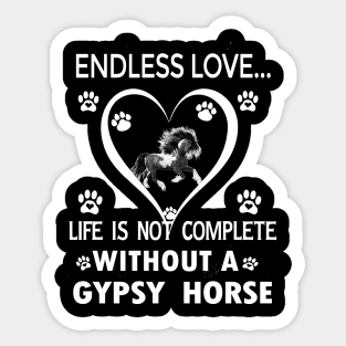 Gypsy Horse Lovers Sticker